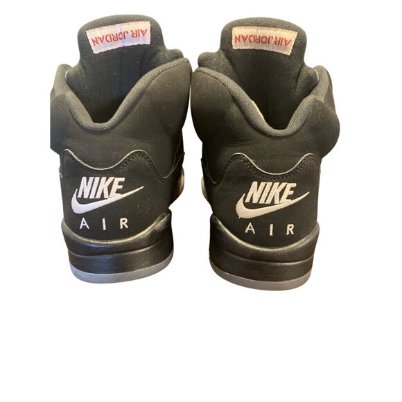 Air Jordan 5 OG Metallic Black/Metallic Silver Size 9.5 W/ Box & Extra Laces - Picture 3 of 6